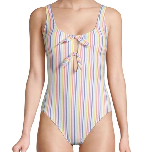 NWT New Kate Spade New York Bunny Tie One Piece Swimsuit XL - Picture 1 of 2